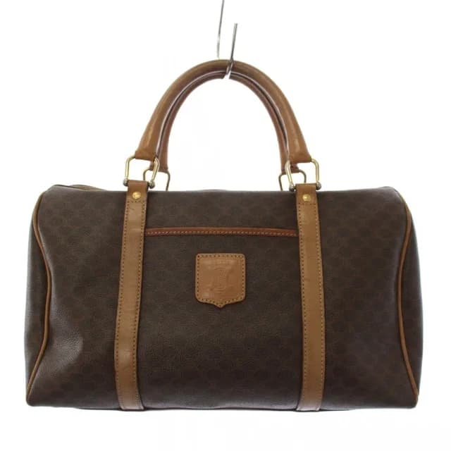 Celine Macadam Pattern Boston Bag Brown KH in Brown Leather from The Reluxe, photo 1 of 1
