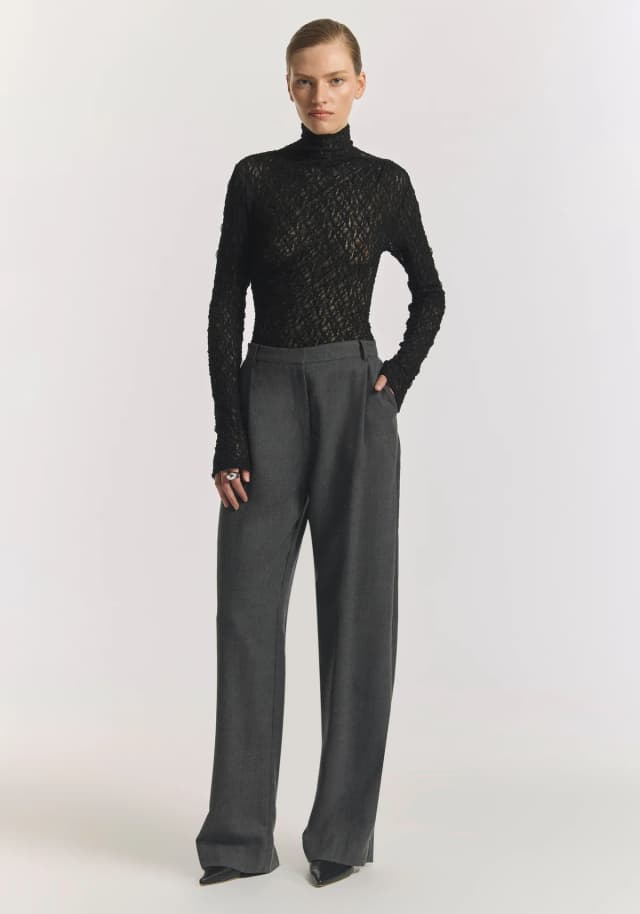 VIKTORIA & WOODS Luna Skivvy in BLACK, image 1 of 1 from Viktoria & Woods