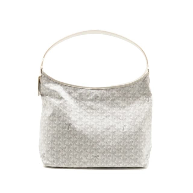 Goyard Boheme Hobo Bag Goyardine Canvas/Calfskin White SHW in White Calfskin from EMIER, photo 1 of 1