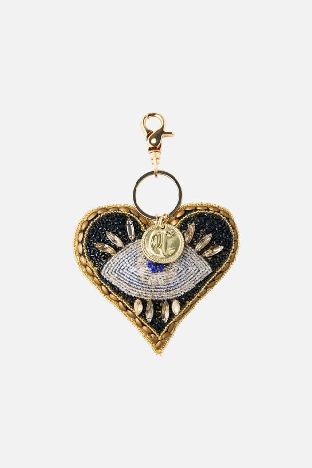 Camilla eBoutique HEART EYEKEYRING SOLID BLACK, image 1 of 1 from CAMILLA