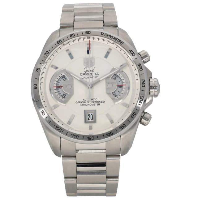 TAG Heuer Grand Carrera CAV511B 43mm Stainless Steel Watch from H&T, photo 1 of 1
