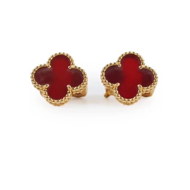 Van Cleef & Arpels Vintage Carnelian Earrings from The Purse Affair, photo 1 of 1