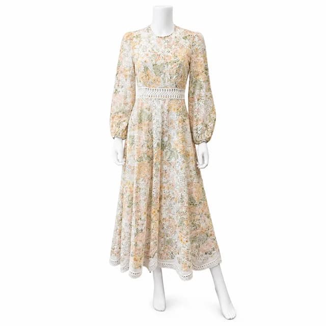 Zimmermann Amelia Floral Broderie Anglaise Long Dress from Clotheshorse Anonymous, photo 1 of 1