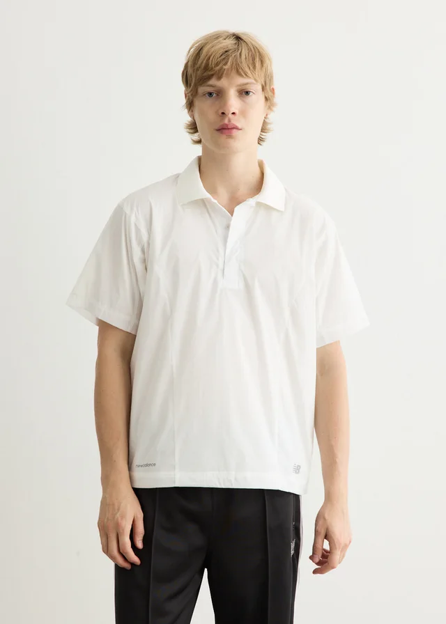 New Balance NB Grey Polo in SEA SALT (SST), image 1 of 1 from Incu