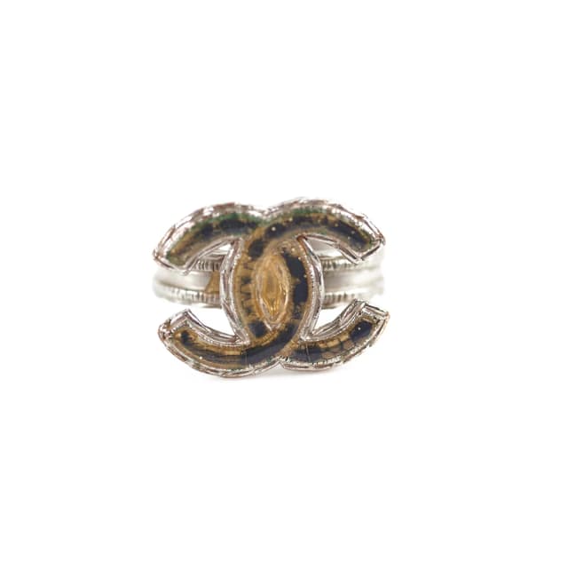 Chanel CC Logo Ring Costume Jewelry Size 52 from The Purse Affair, photo 1 of 1