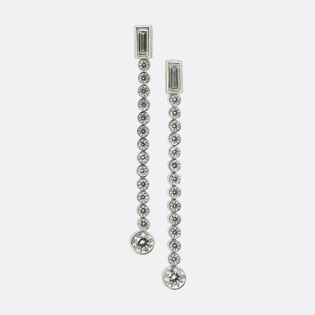 Tiffany & Co. 1.68ct Diamond Drop Jazz Earrings from The Vintage Jeweller, photo 1 of 1