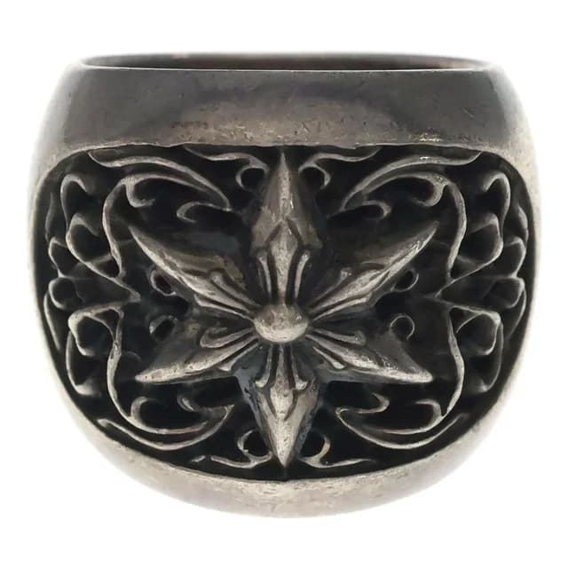 Chrome Hearts Clssc Oval Star Classic Ring Silver in Silver from The Reluxe, photo 1 of 1