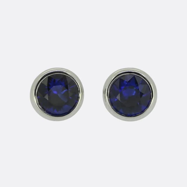 Tiffany & Co. Elsa Peretti Colour By The Yard Sapphire Stud Earrings from The Vintage Jeweller, photo 1 of 1