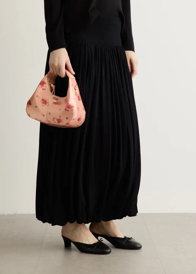 Ganni Satin Mini Hobo Bag in Lantana 07R, image 1 of 1 from Incu