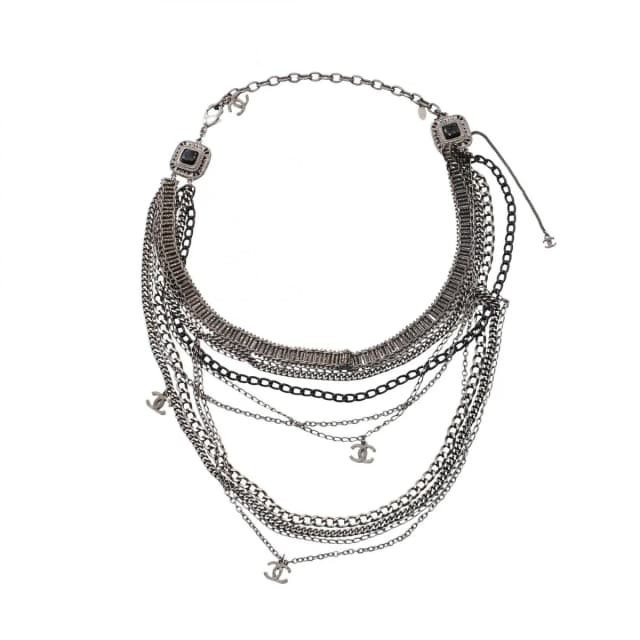 Chanel Necklace CC Logo 10 Rows Stainless Steel from The Reluxe, photo 1 of 1