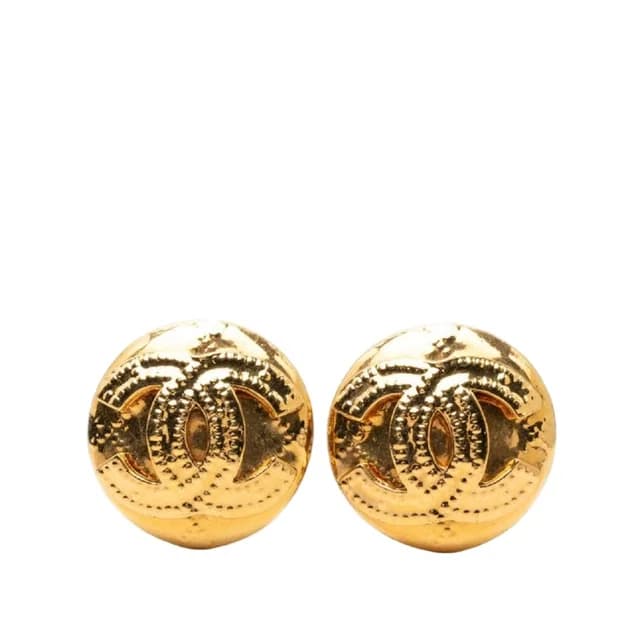 Chanel 94P CC Logo Vintage Round Earrings from The Reluxe, photo 1 of 1