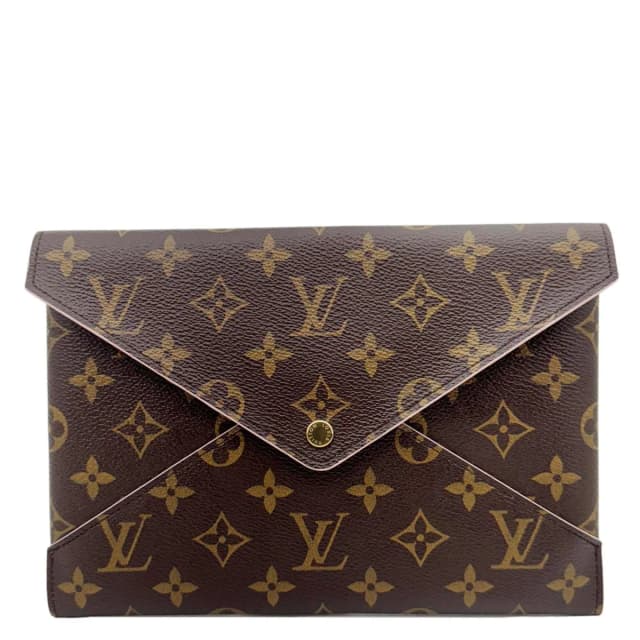 Louis Vuitton Kirigami Pochette Large Monogram Canvas Clutch Brown in Brown Coated canvas from Dallas Designer Handbags, photo 1 of 1
