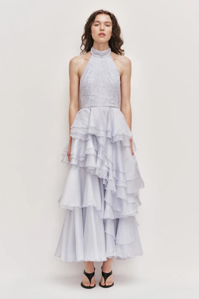 AJE Fayette Gown in FRENCH BLUE, image 1 of 1 from Aje