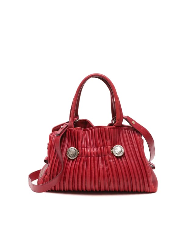 Bvlgari Pleated Chandra Handbag in Leather from A Retro Tale, photo 1 of 1