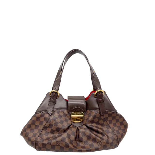 Louis Vuitton Sistina GM Damier Ebene Shoulder Bag Brown in Brown Canvas from Dallas Designer Handbags, photo 1 of 1