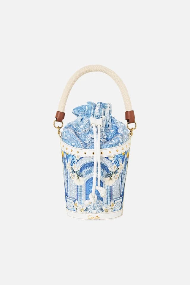 Camilla eBoutique CANVAS TIE TOP BUCKET BAG DE NADA GRANADA, image 1 of 1 from CAMILLA