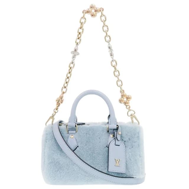 Louis Vuitton Nano Speedy IC 2-Way Leather Mink Furite Blue Handbag in Blue Leather from The Reluxe, photo 1 of 1