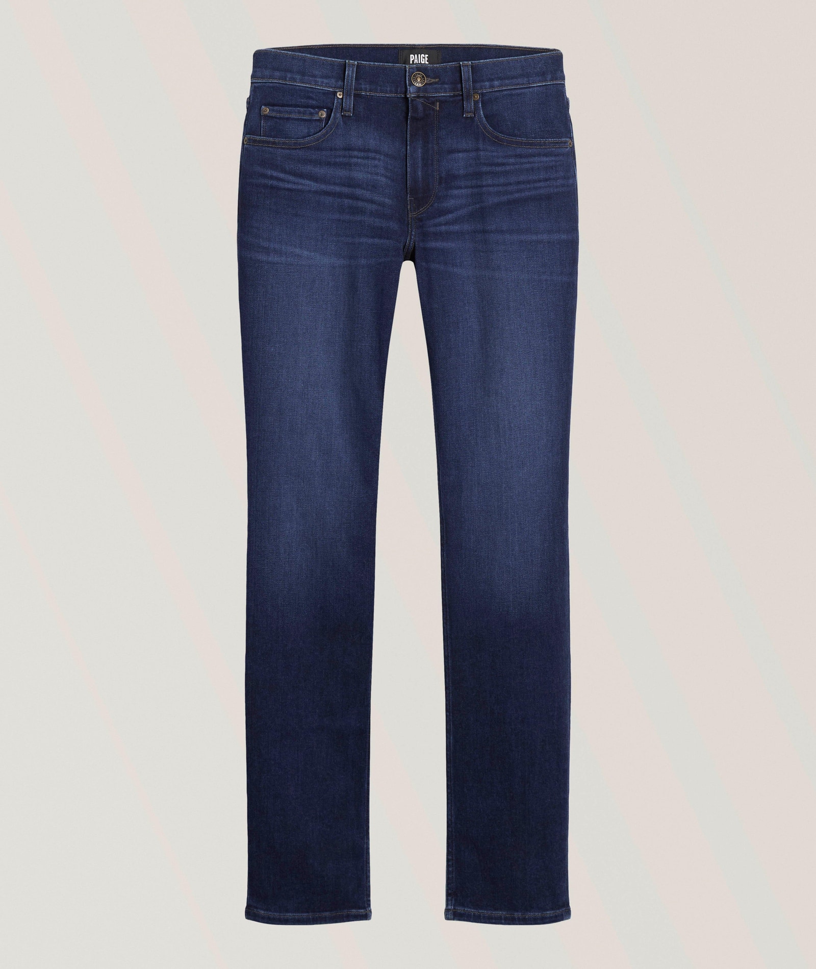 Paige Lennox Transcend Vintage Slim Jeans in Blue 93% cotton, 5% polyester, 2% spandex, image 1 of 1 from Harry Rosen