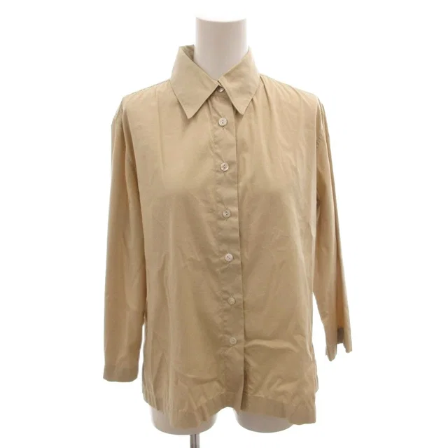 Chanel Shirt Blouse Logo Embroidery CC Long Sleeve 38 Beige in Beige from The Reluxe, photo 1 of 1