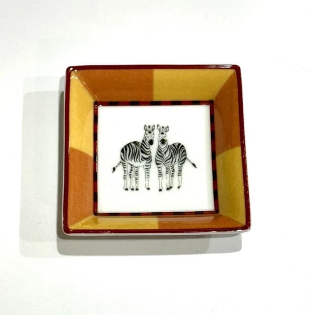 Hermès Plate Ashtray Guccissima Horse Pottery White in White from The Reluxe, photo 1 of 1