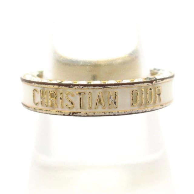 Dior Ring L Gold White Clear in White from The Reluxe, photo 1 of 1