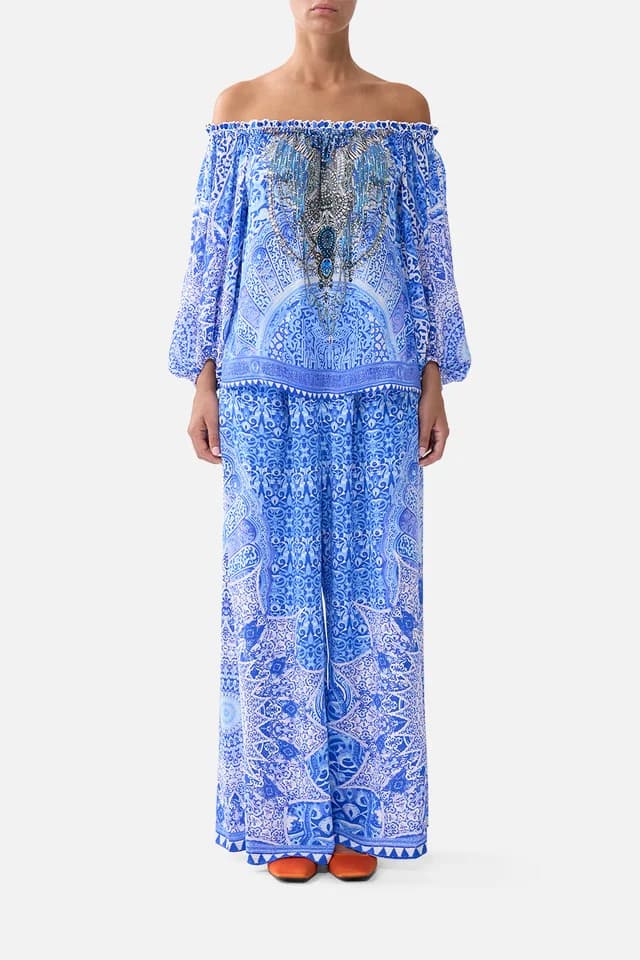 Camilla eBoutique FRILL OFF SHOULDER TOP THE BOSPHOROUS, image 1 of 1 from CAMILLA