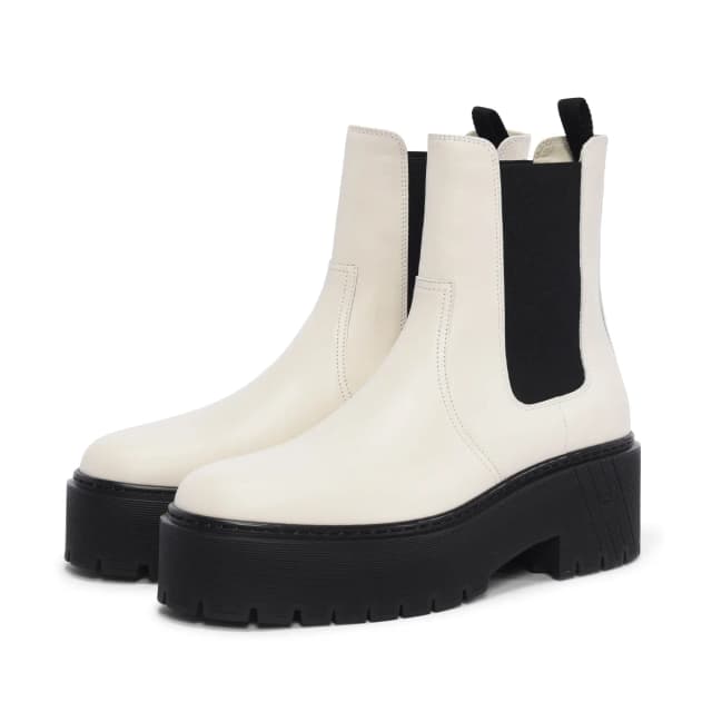Hermès Harrow Ankle Boots 39 in Beige Glaise Calfskin from Blue Spinach, photo 1 of 1