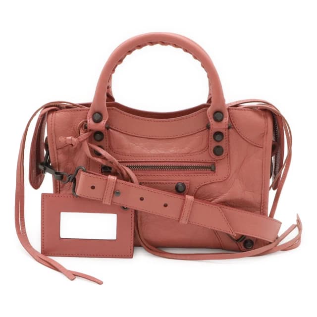 Balenciaga Classic Mini City Mini Bag 2-Way Leather Pink with Mirror in Pink Leather from The Reluxe, photo 1 of 1