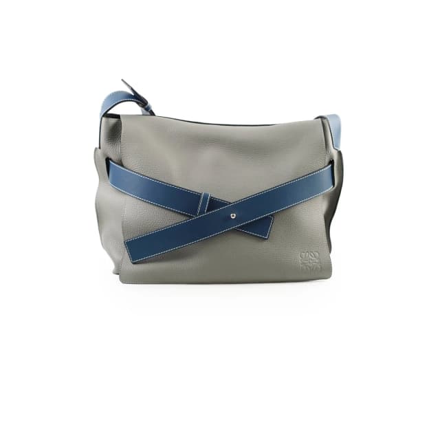 Loewe Men Messenger Bag Dust Blue in Blue Leather from The Purse Affair, photo 1 of 1