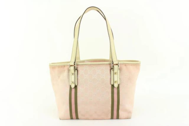 Gucci Pink GG Monogram Canvas Jolicoeur Tote Bag in Pink Coated canvas from Bagriculture, photo 1 of 1