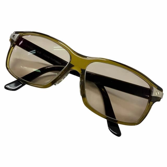 Santos de Cartier Sunglasses Eyewear Clear Khaki Black 56 13 Degree in Black Leather from The Reluxe, photo 1 of 1