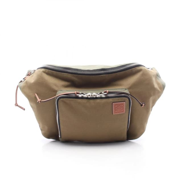 Loewe Backpack Anagram Bum Bag XL Khaki Canvas Leather in Green Canvas from The Reluxe, photo 1 of 1