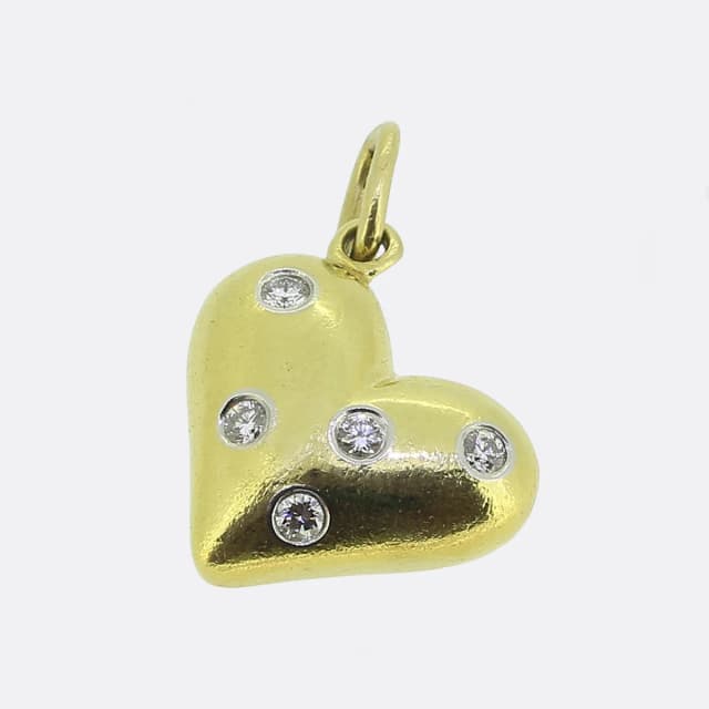 Tiffany & Co. Diamond Etoile Heart Charm Pendant from The Vintage Jeweller, photo 1 of 1