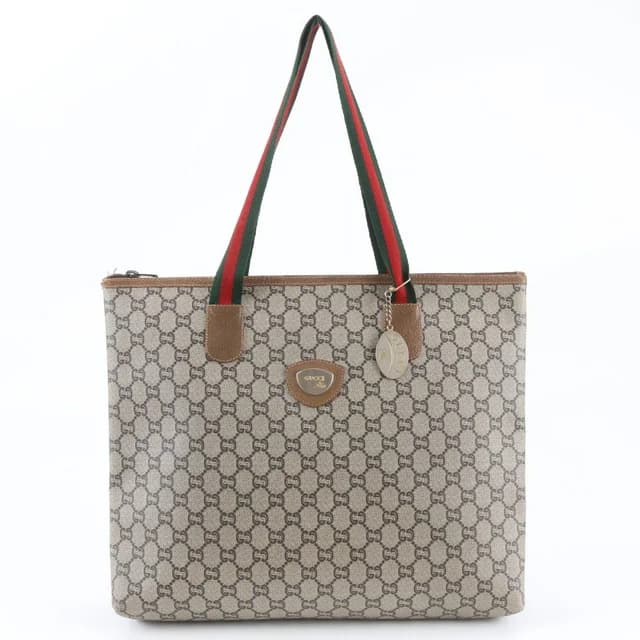 Gucci Sherry Line GG Plus Leather Tote Bag Shoulder Business Document in Leather from The Reluxe, photo 1 of 1