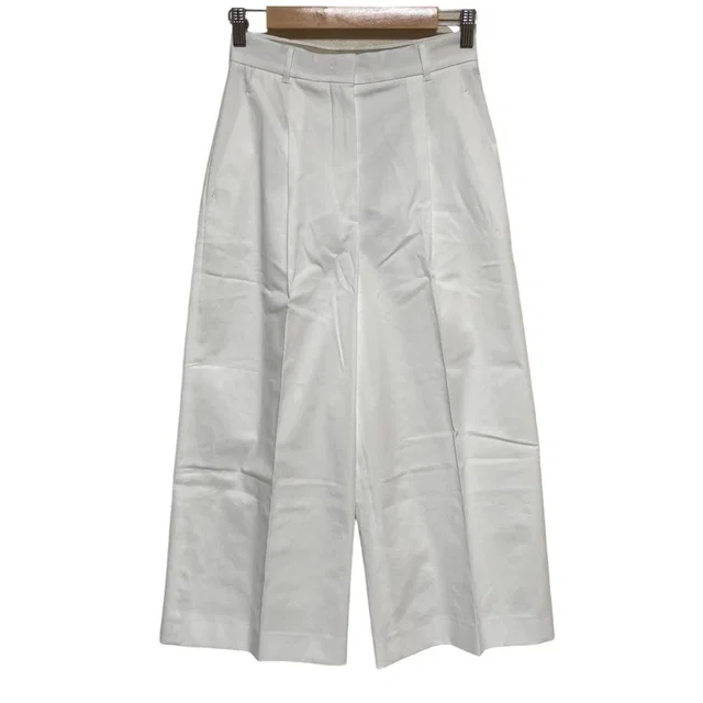 Max Mara Studio Msttequila Cropped Wide Pants White 36 in White from The Reluxe, photo 1 of 1