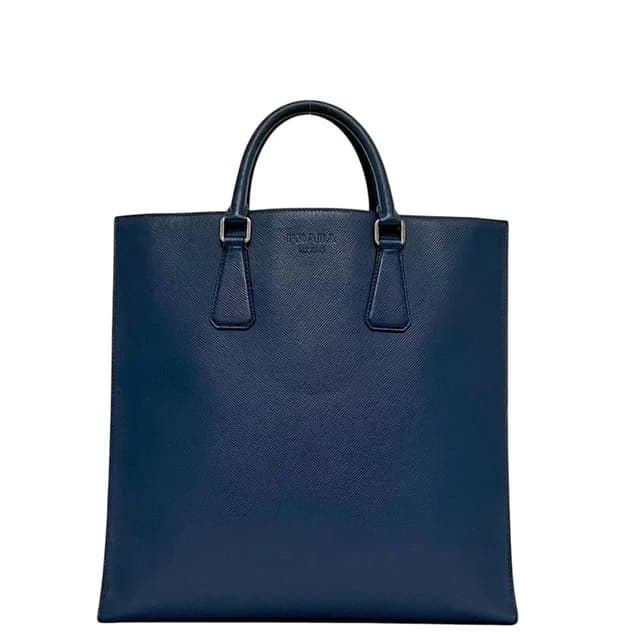Prada Tote Bag Blue Saffiano Leather 180 Document Business in Blue Saffiano leather from The Reluxe, photo 1 of 1