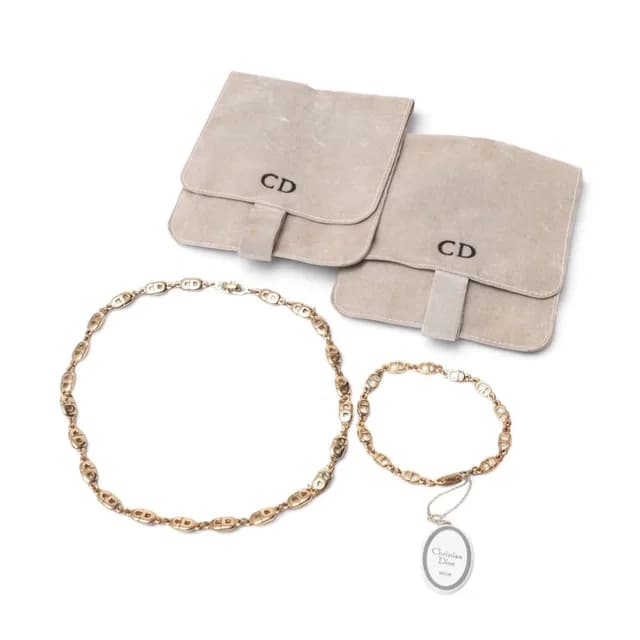Dior Necklace Set CD Logo Chain Bracelet from The Reluxe, photo 1 of 1