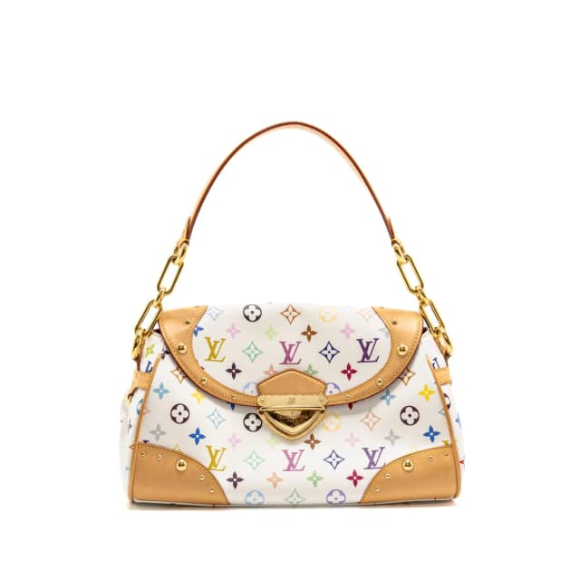 Louis Vuitton Beverly MM Takashi Murakami Monogram Canvas White/Multicolour GHW in White Coated canvas from EMIER, photo 1 of 1