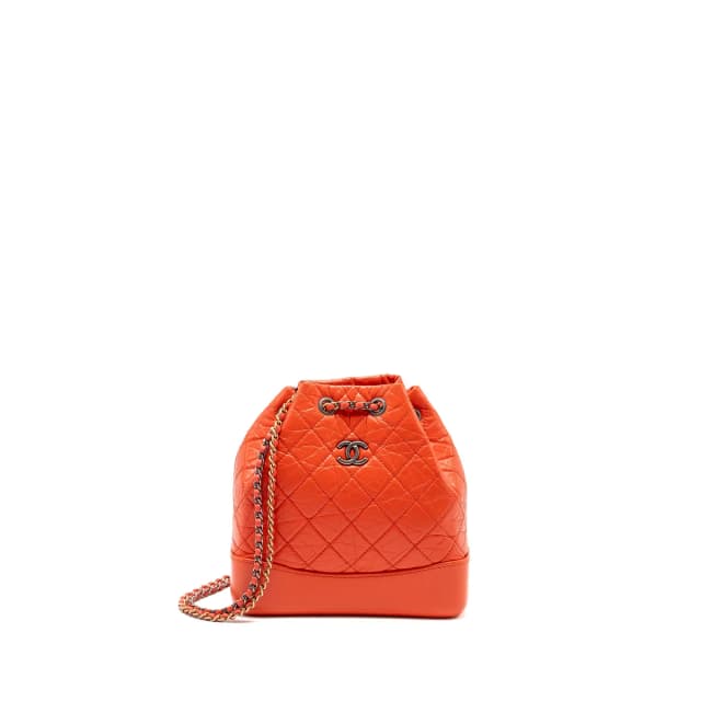 Chanel Small Gabrielle Backpack Aged Calfskin Red Multicolour Hardware in Red Calfskin from EMIER, photo 1 of 1