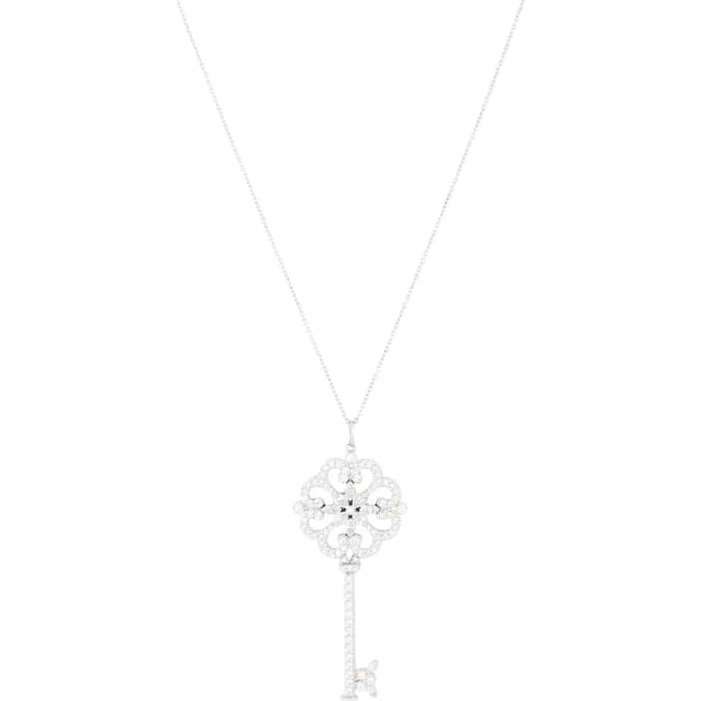 Tiffany & Co. Enchant Primrose Key Diamond Platinum Pendant Necklace from Luxe.It.Fwd, photo 1 of 1