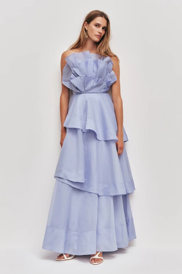 AJE Selestia Gown in PALE BLUE, image 1 of 1 from Aje