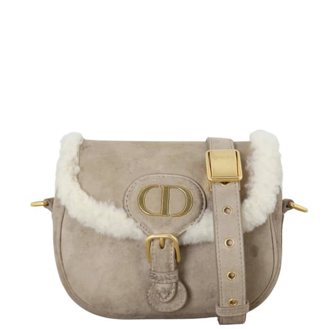 Dior Bobby Bag Small Suede Shearling in Suede from Luxe.It.Fwd, photo 1 of 1