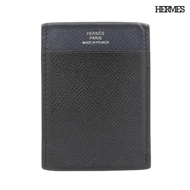 Hermès MC2 Gama Epsom Bicolor Leather Card Case Black Navy in Black Epsom leather from The Reluxe, photo 1 of 1