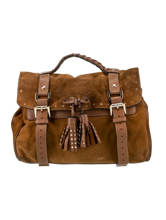 Mulberry Top Handle Other bag in Brown Suede from The RealReal, photo 1 of 1