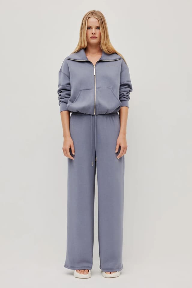 Athletica Scuba Track Jacket in SLATE, image 1 of 1 from Aje