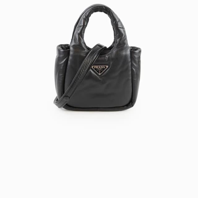 Prada Padded Soft Nappa Black Tote in Black Nappa leather from The Purse Affair, photo 1 of 1