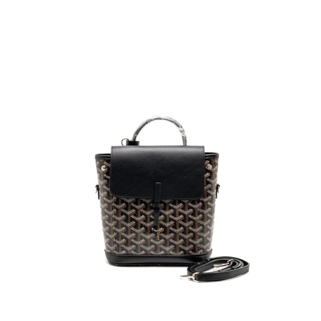 Goyard Mini Alpin backpack goyardline canvas / calfskin black SHW in Black Calfskin from EMIER, photo 1 of 1