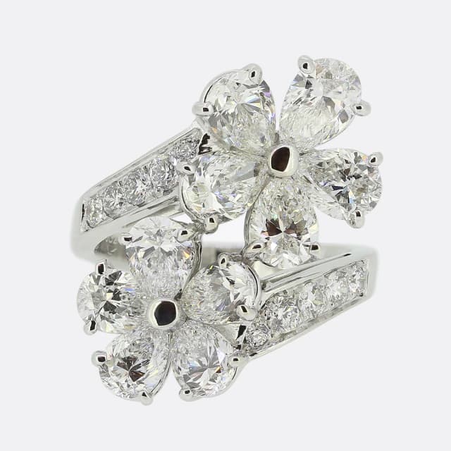 Bvlgari Diamond Contraire Crossover Ring from The Vintage Jeweller, photo 1 of 1