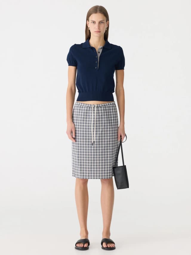 Bassike Knitted Cotton Baby Polo, image 1 of 1 from bassike