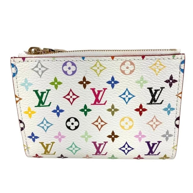 Louis Vuitton Bifold Wallet Portefeuille Lisa Monogram Multicolor Canvas Blanc in White Canvas from The Reluxe, photo 1 of 1